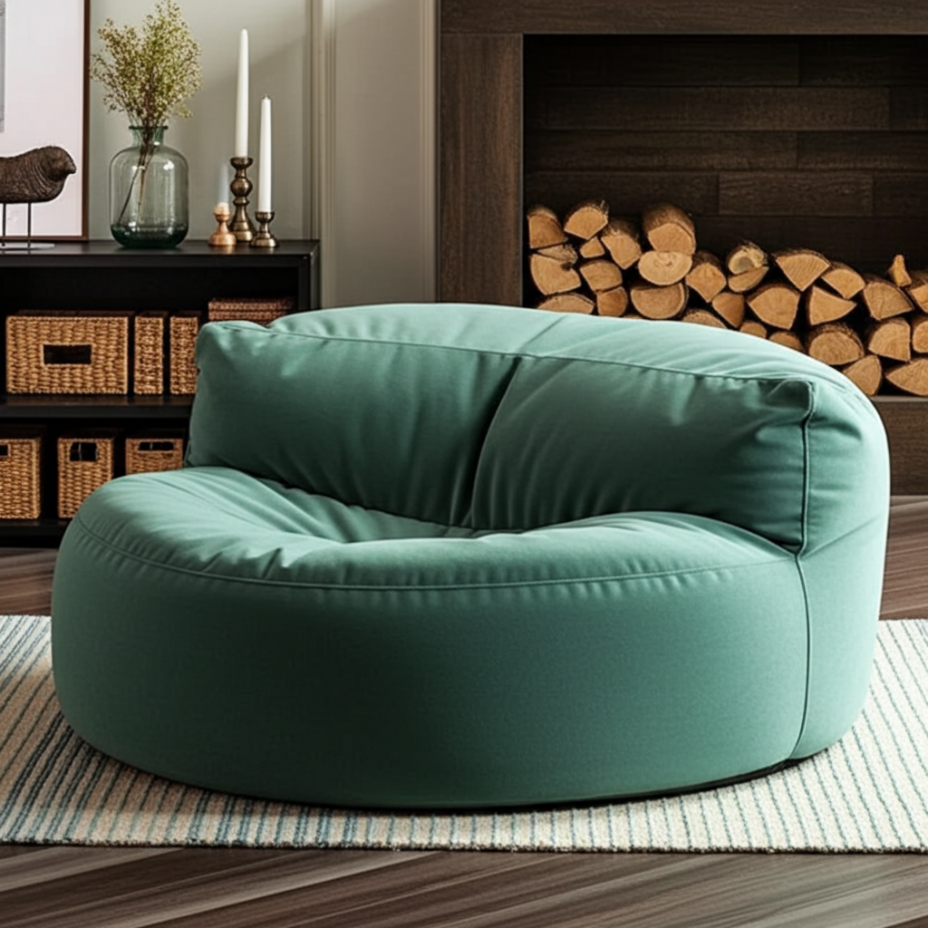 Beanbag Round Thick Velvet cover