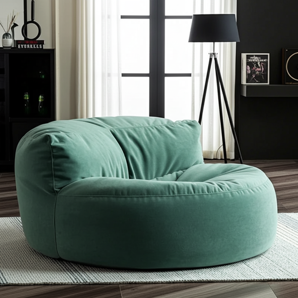 Beanbag Round Thick Velvet cover