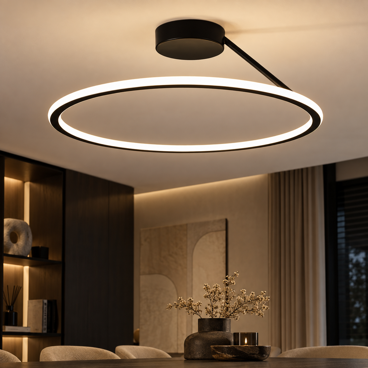 SAFORA Moderne LED-plafondlamp Ring