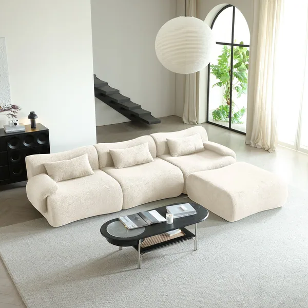 Wagrex 2-Zits Fluwelen Design Bankstel Stof – Mustafa