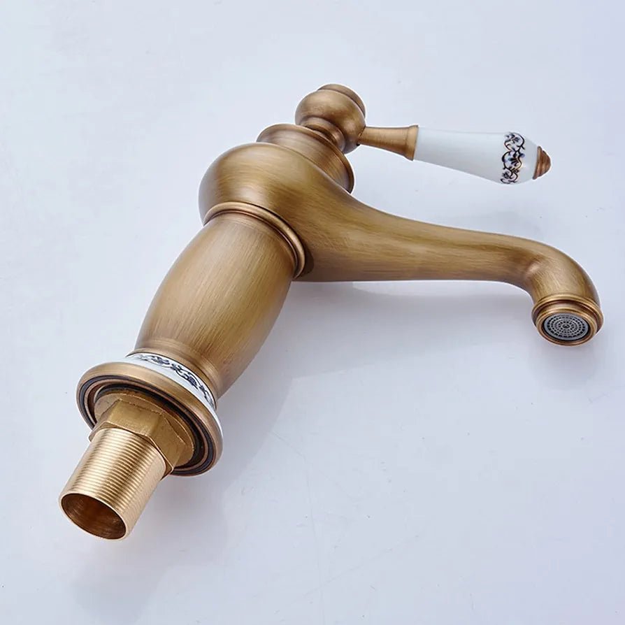 Klassieke Wastafelkraan van Messing met Enkele Handgreep - Act Design Shop