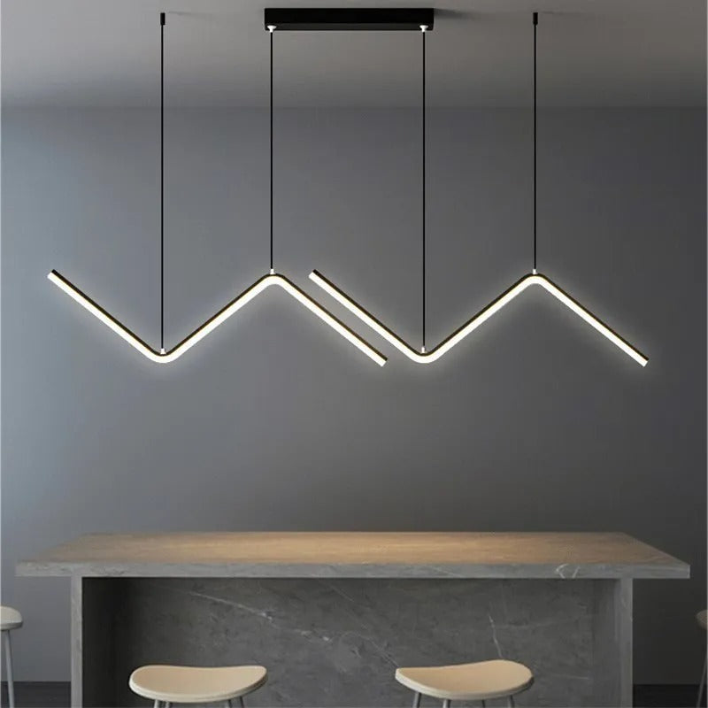 Moderne LED-Pendelleuchte | 90 cm Doppelarm-Design