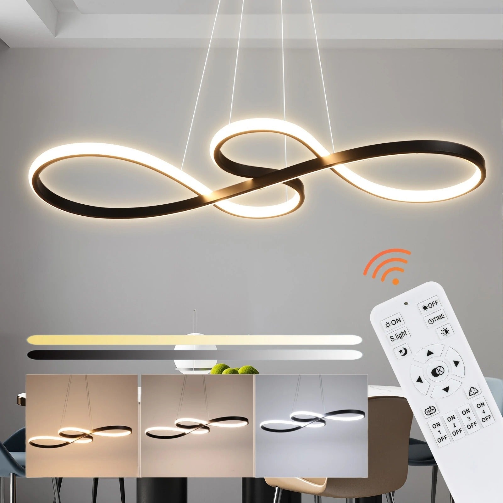 Moderne LED Hanglamp Ringen – Verstelbaar en Dimbaar