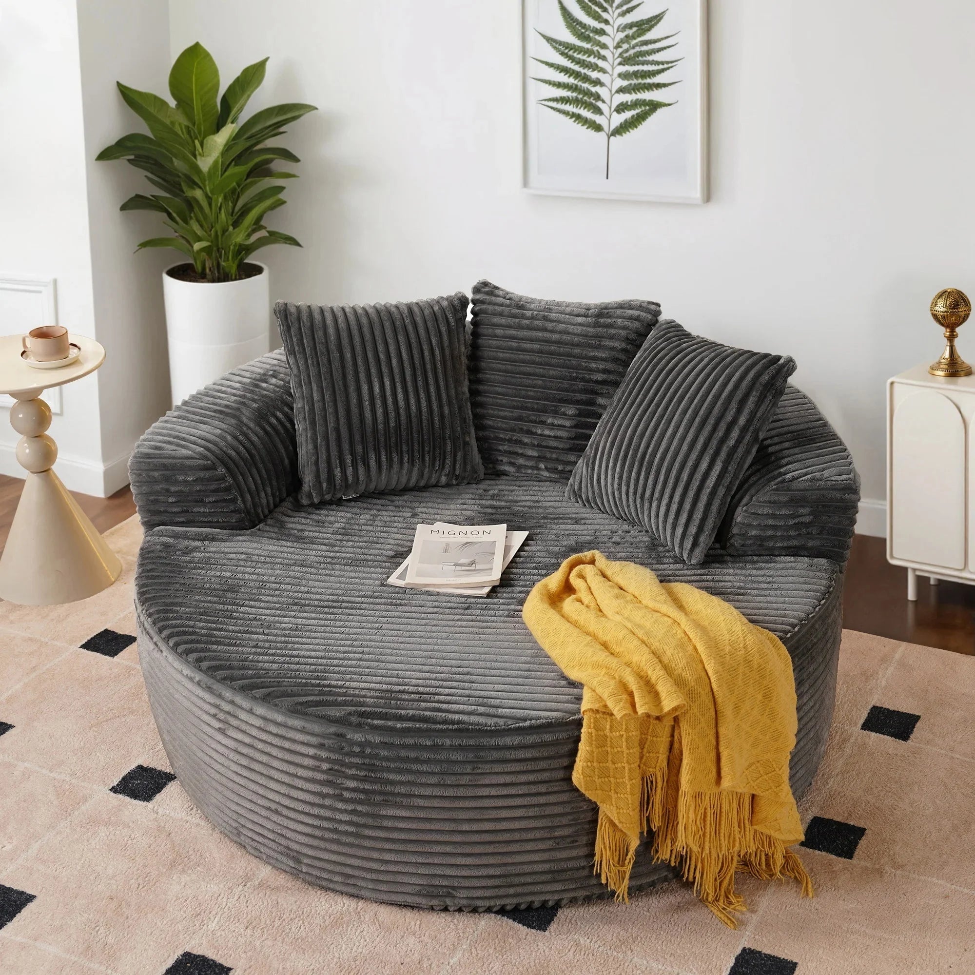 Loveseat zachte corduroy
