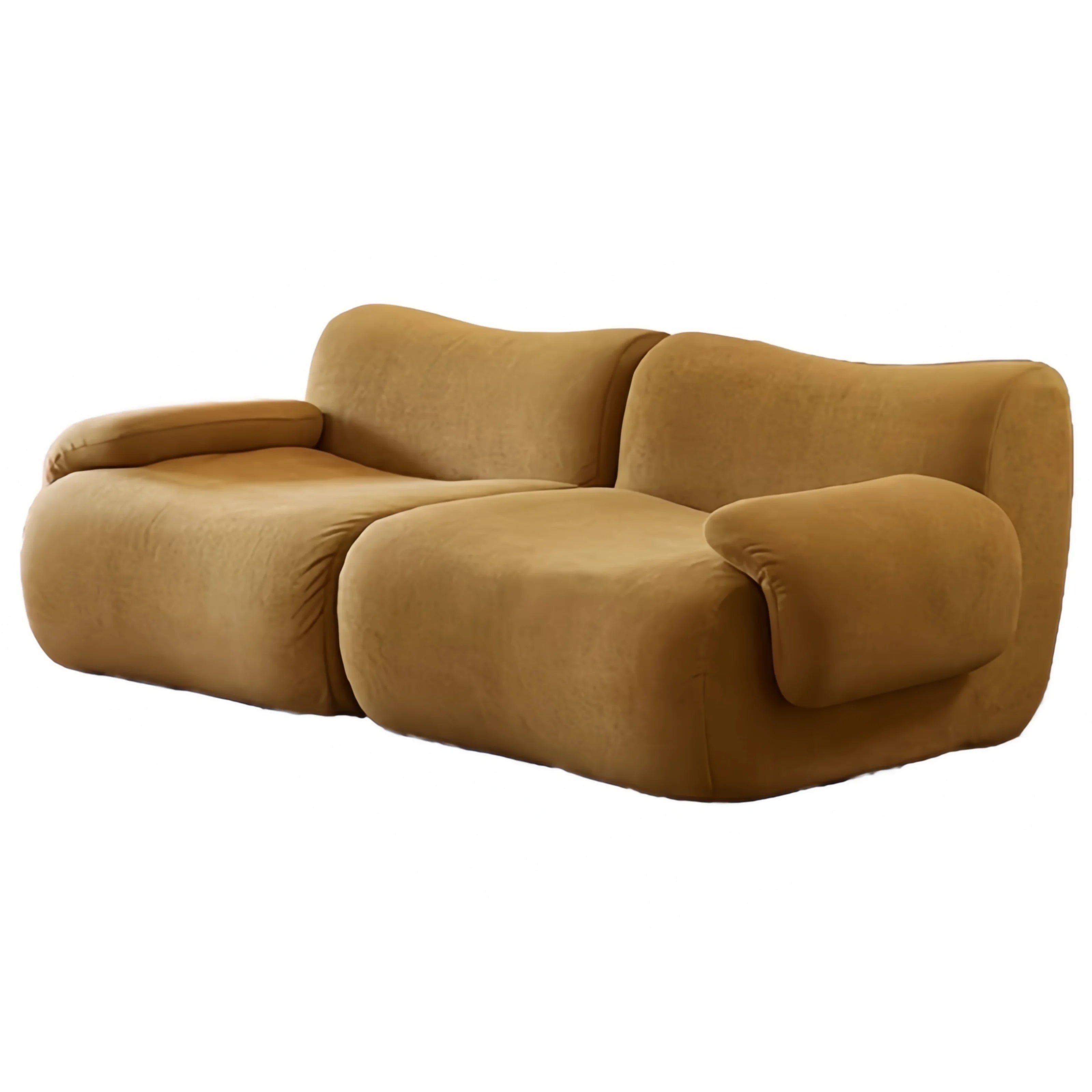 Wagrex 2-Zits Fluwelen Design Bankstel Stof – Mustafa