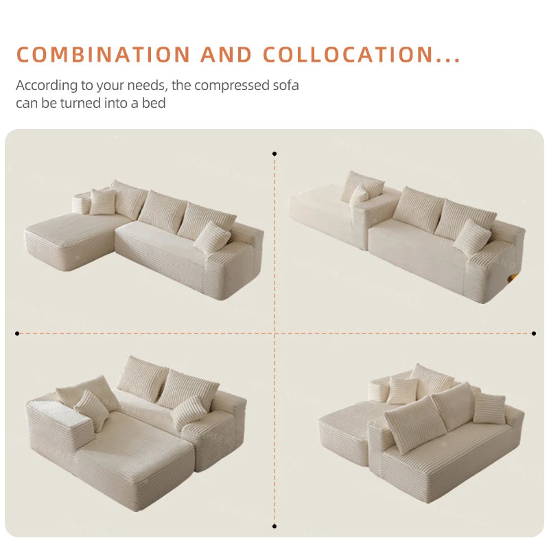 Corduroy moderne modulaire bank