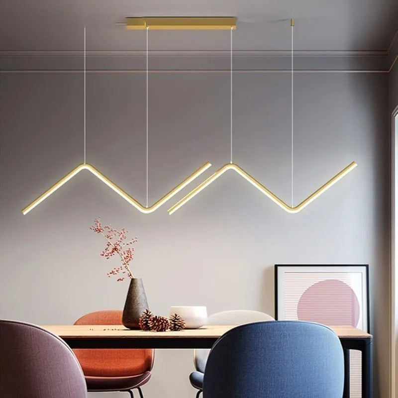 Moderne LED-Pendelleuchte | 90 cm Doppelarm-Design