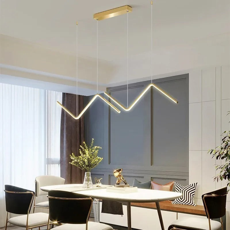 Moderne LED-Pendelleuchte | 90 cm Doppelarm-Design