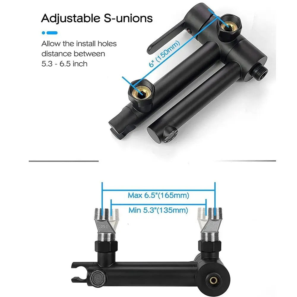 Moderne Badmengkraan met Handdouche - Messing
