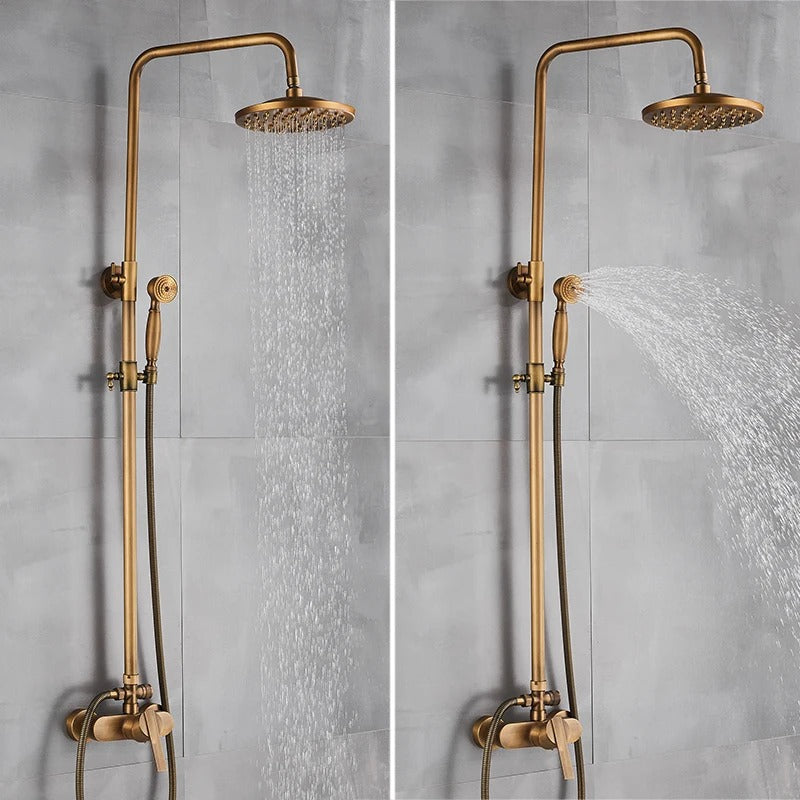 Rain Shower Brass Shower Faucet – Thermostatic Adjustable