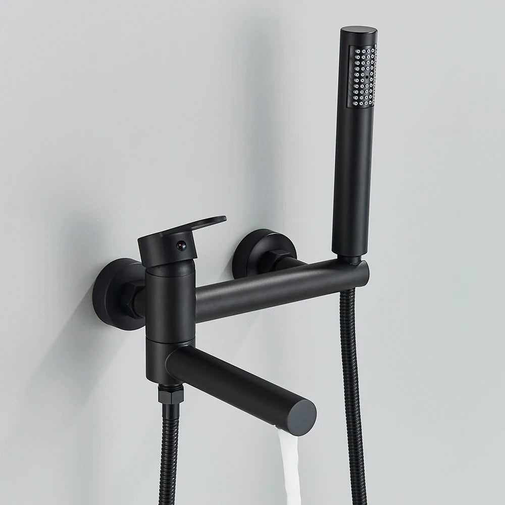 Moderne Badmengkraan met Handdouche - Messing