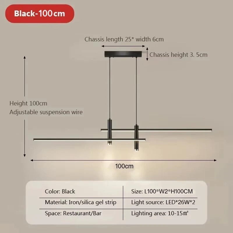 Moderne industriële LED hanglamp