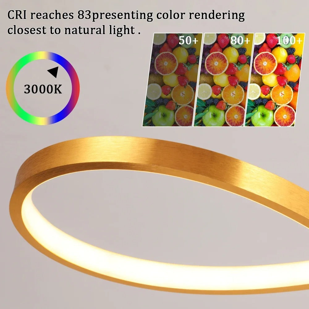 Moderne LED Hanglamp Ringen – Verstelbaar en Dimbaar