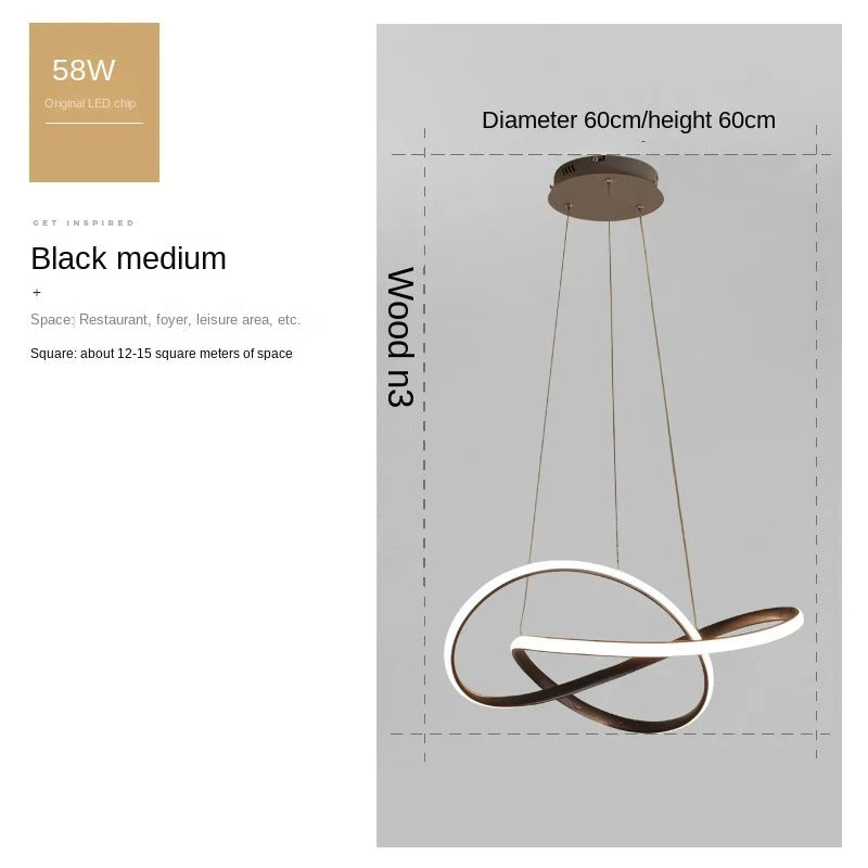 Moderne Scandinavische hanglamp – Klaverontwerp