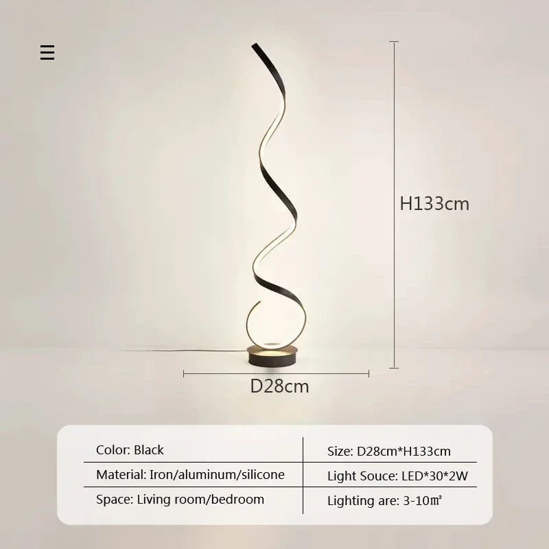 Staande lamp woonkamer design - Moderne LED vloerlamp