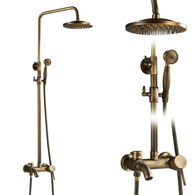Rain Shower Brass Shower Faucet – Thermostatic Adjustable