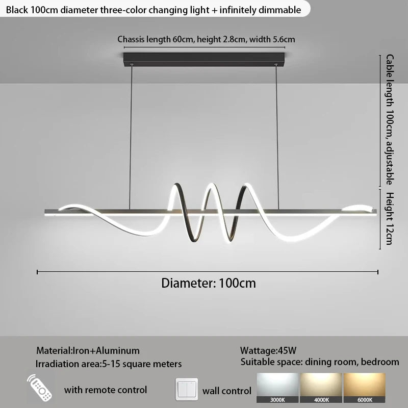 Modern LED Pendant Light – Hanging Lamp for Dining Table, Kitchen, Office - Act Design Shop