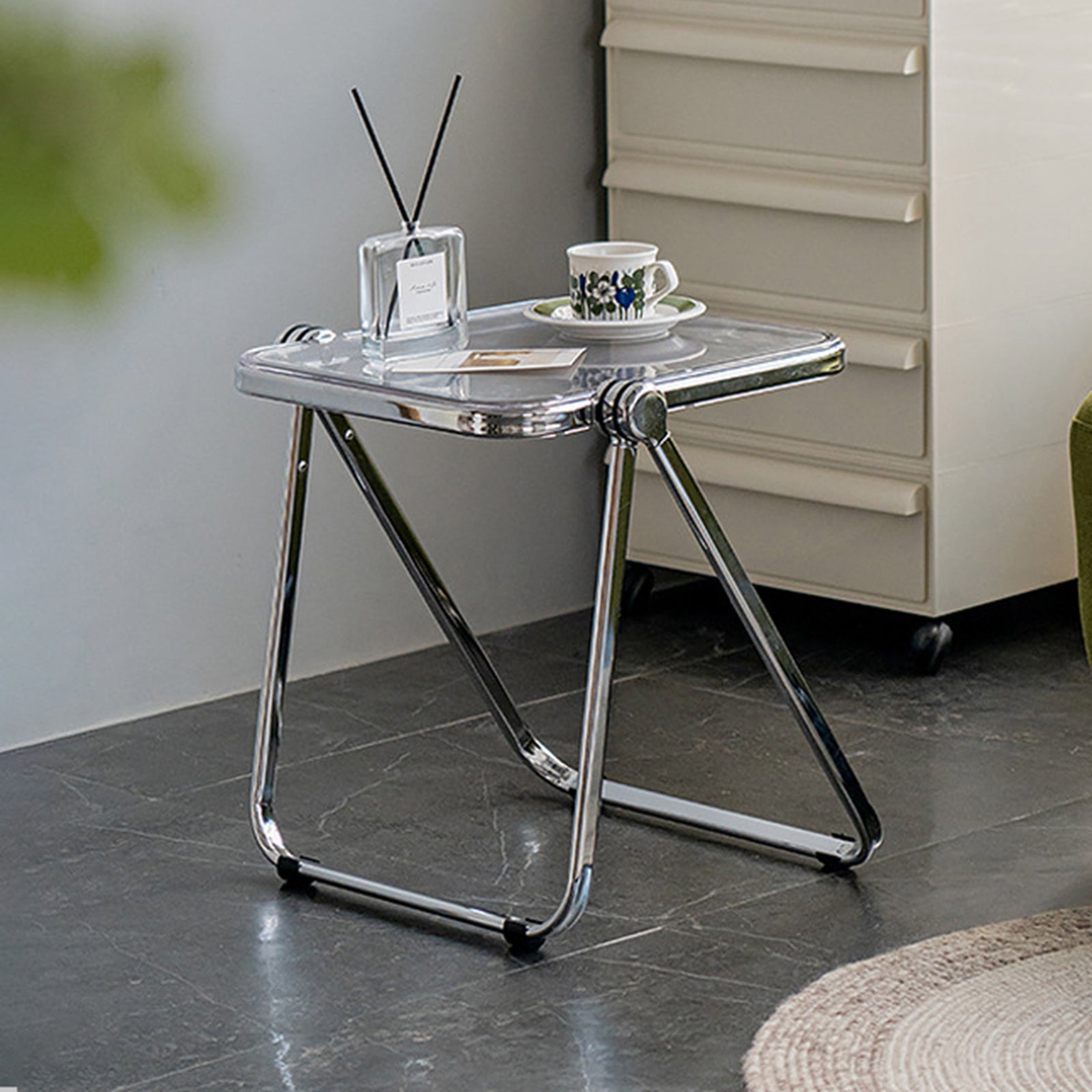 Beistelltisch aus Glas