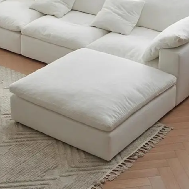 Cloud Comfort Modulaire Bank - Moderne witte flanel