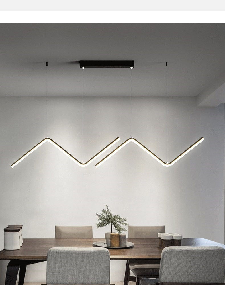 Moderne LED-Pendelleuchte | 90 cm Doppelarm-Design
