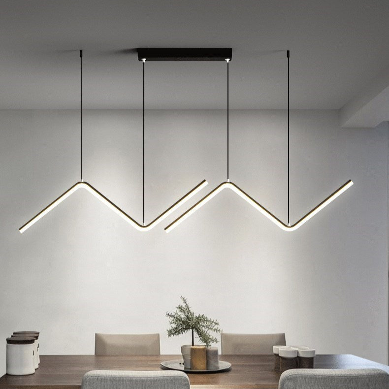 Moderne LED-Pendelleuchte | 90 cm Doppelarm-Design