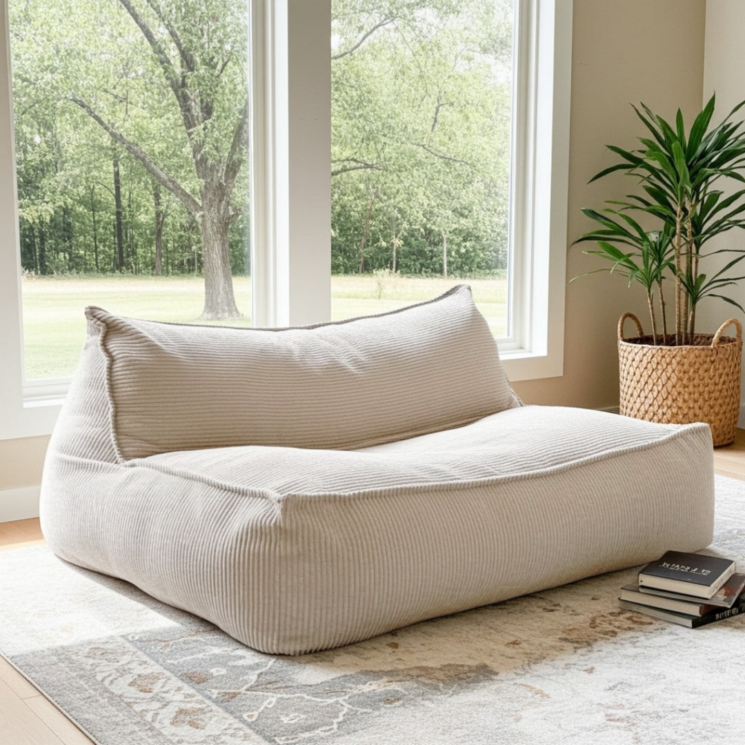 Zitzak fauteuil corduroy loveseat – Wagrex design zitzakstoel