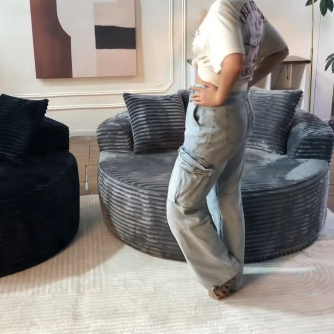 Loveseat zachte corduroy