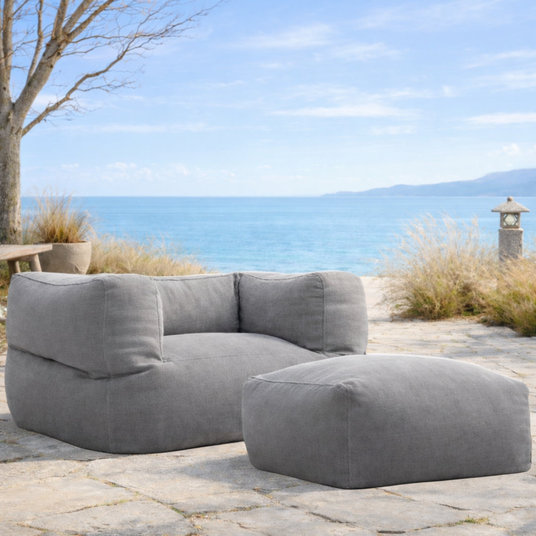 Wagrex - Chenille Tuin Lounge Stoel - Outdoor Zitzak voor Terras