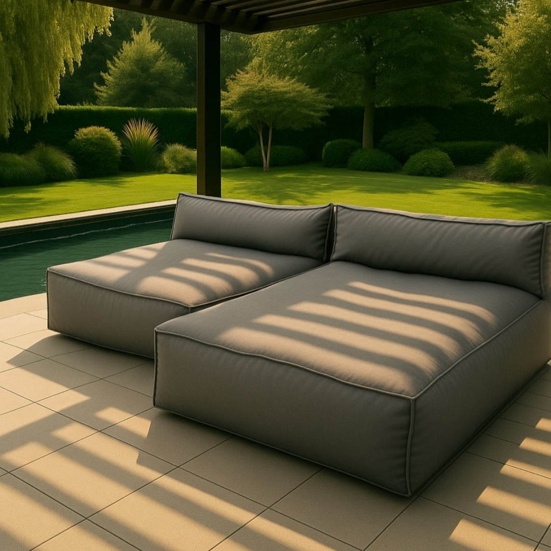 Waterdichte zitzak-loungeset voor buiten 165x210cm