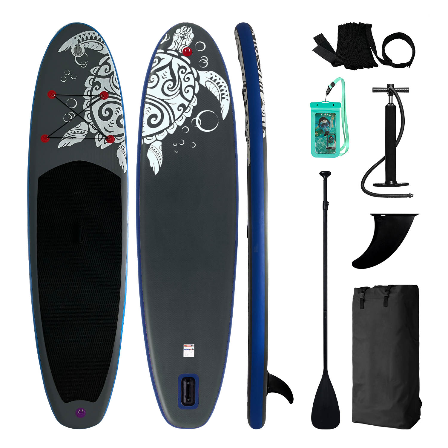 Opblaasbaar supboard met premium accessoires en draagtas