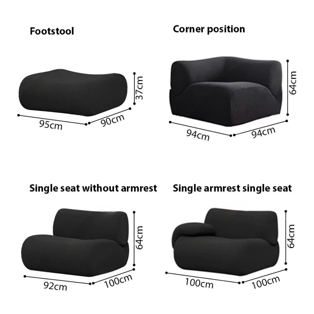 Wagrex 2-Zits Fluwelen Design Bankstel Stof – Mustafa