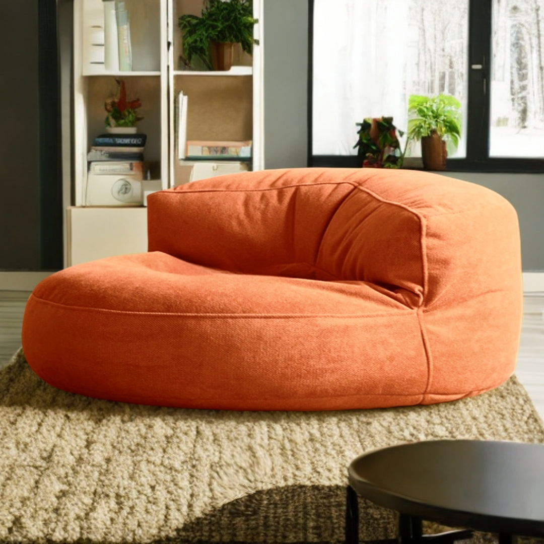 Zitzak Loveseat Rond Dik Chenille