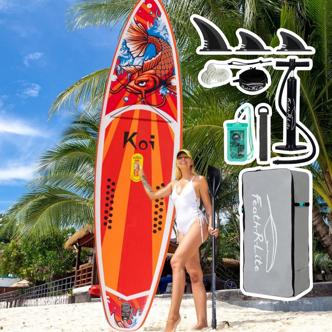 Opblaasbaar supboard met premium accessoires en draagtas