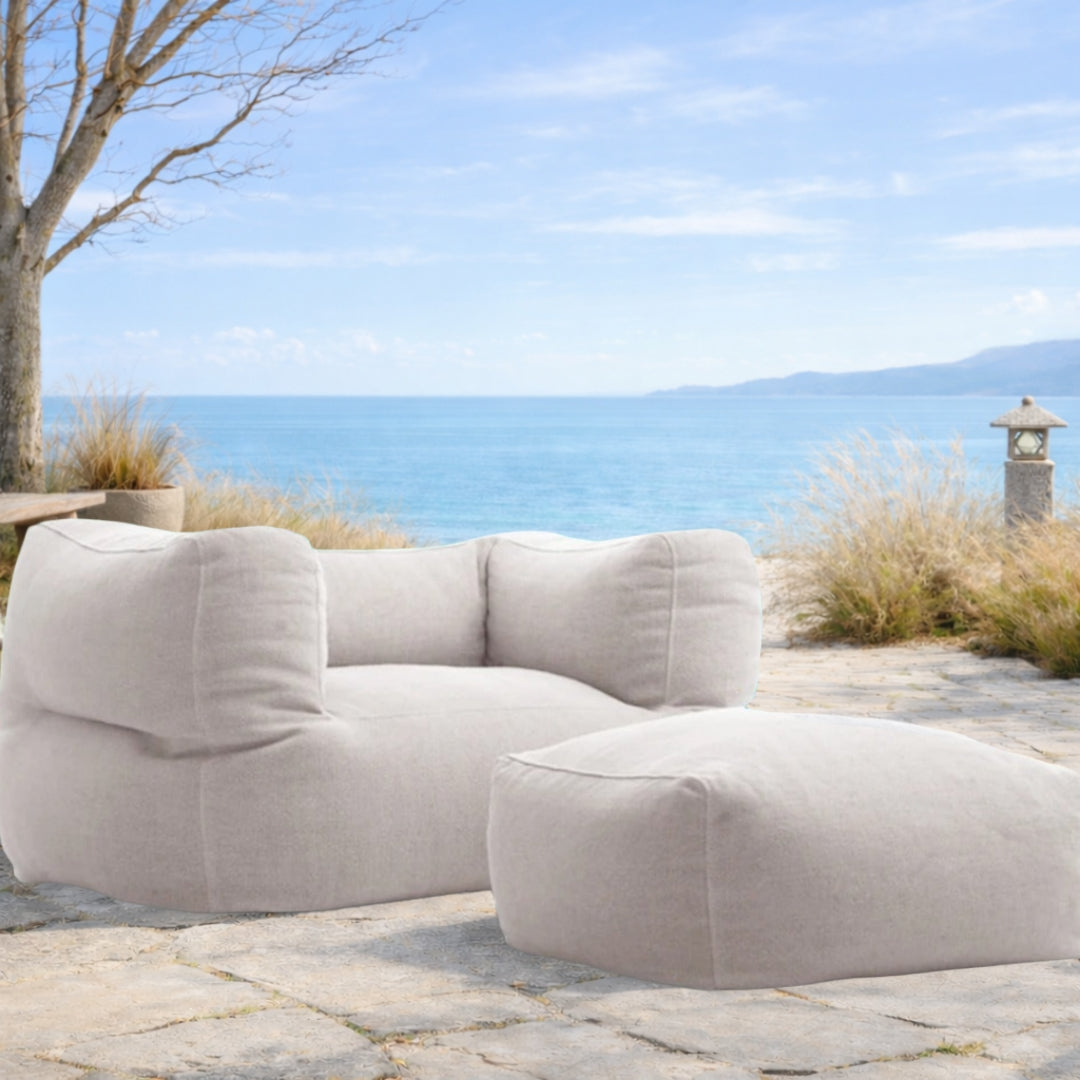 Wagrex - Chenille Tuin Lounge Stoel - Outdoor Zitzak voor Terras