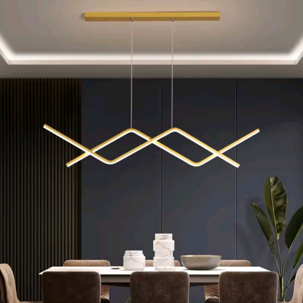 Moderne LED-Pendelleuchte | 90 cm Doppelarm-Design