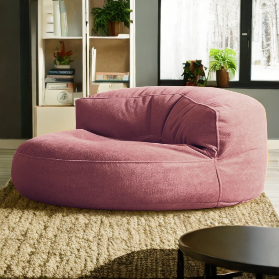 Zitzak Loveseat Rond Dik Chenille