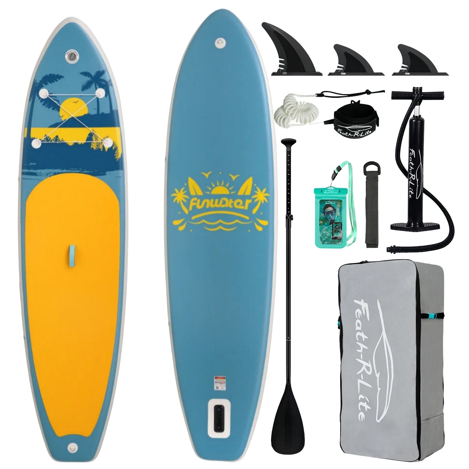 Opblaasbaar supboard met premium accessoires en draagtas