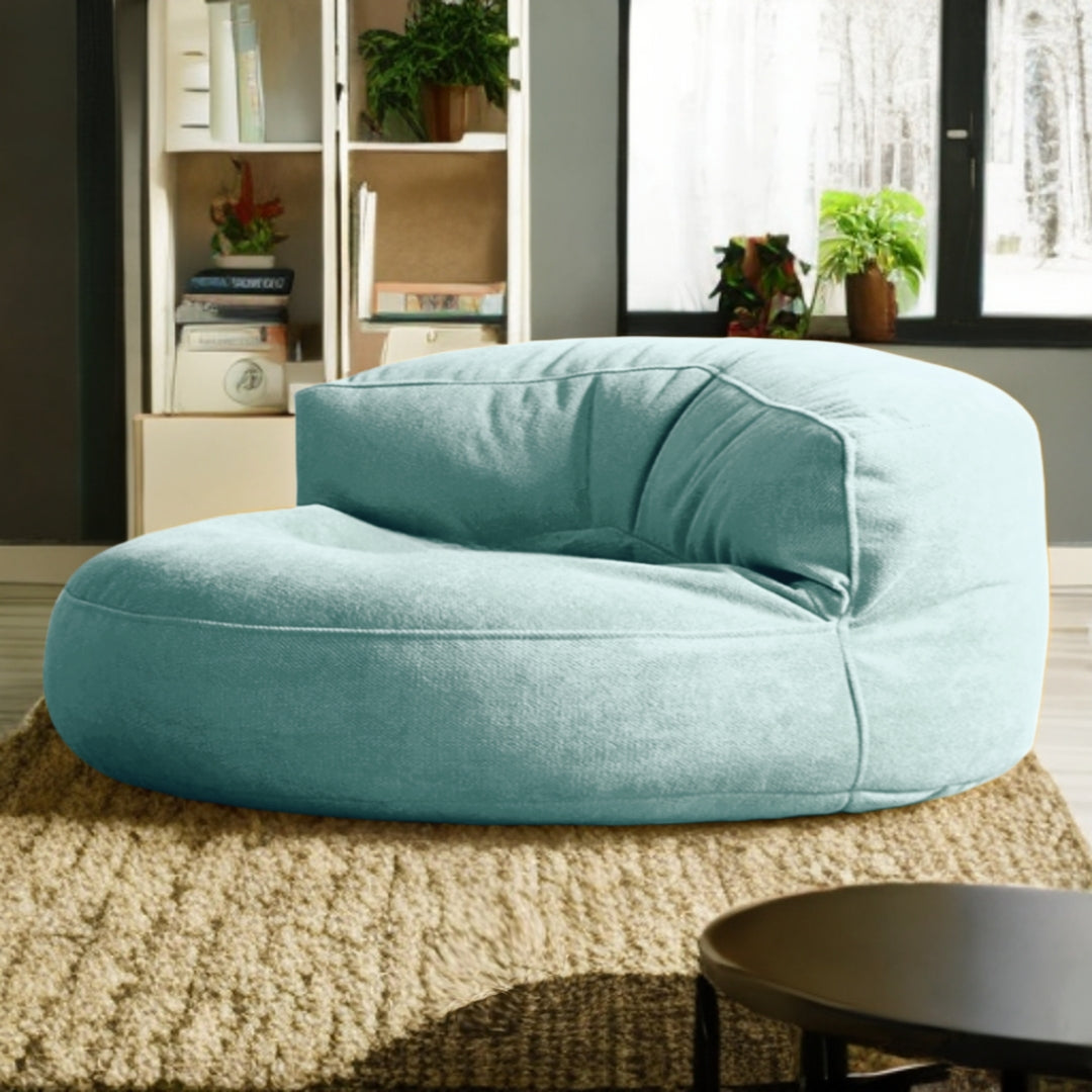 Zitzak Loveseat Rond Dik Chenille