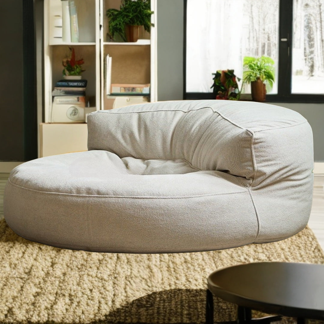 Zitzak Loveseat Rond Dik Chenille