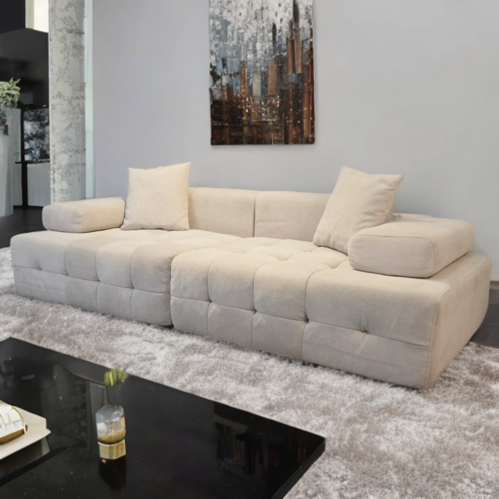 Designer-2-Sitzer-Sofa - Schaumstoff (200x100x62cm)