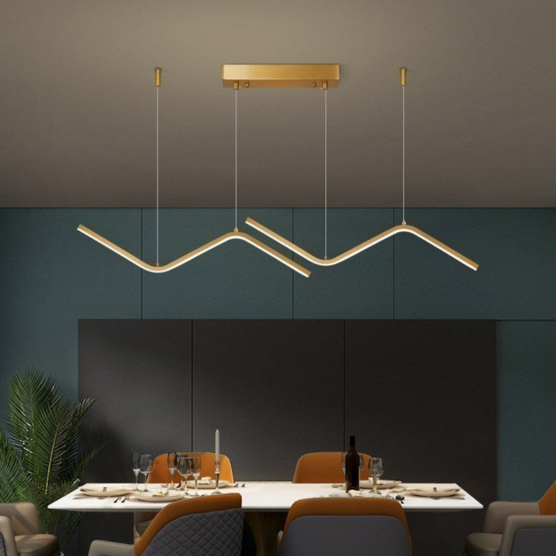 Moderne LED-Pendelleuchte | 90 cm Doppelarm-Design