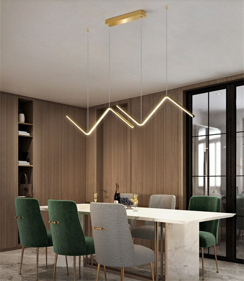 Moderne LED-Pendelleuchte | 90 cm Doppelarm-Design