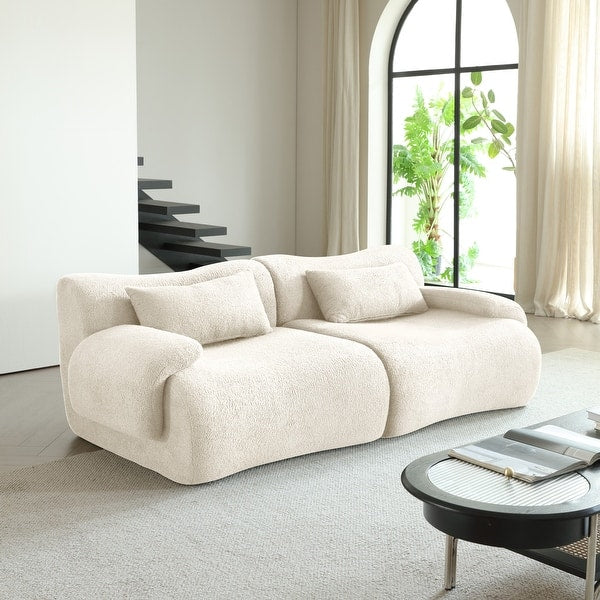 Wagrex 2-Zits Fluwelen Design Bankstel Stof – Mustafa