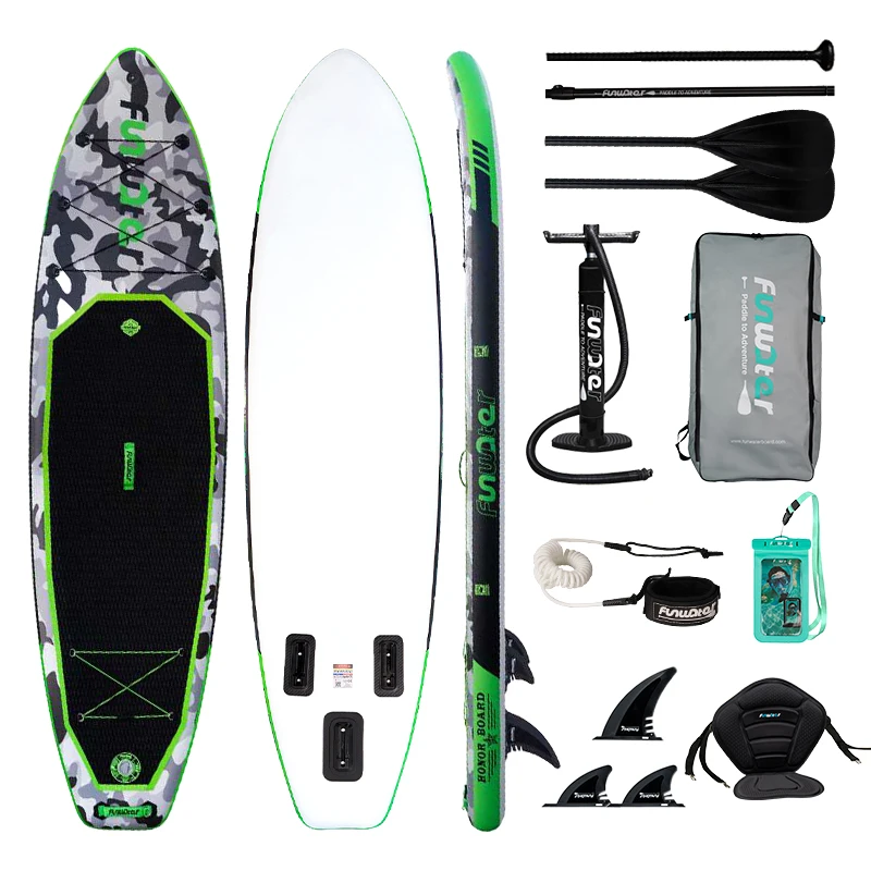 Opblaasbaar supboard met premium accessoires en draagtas