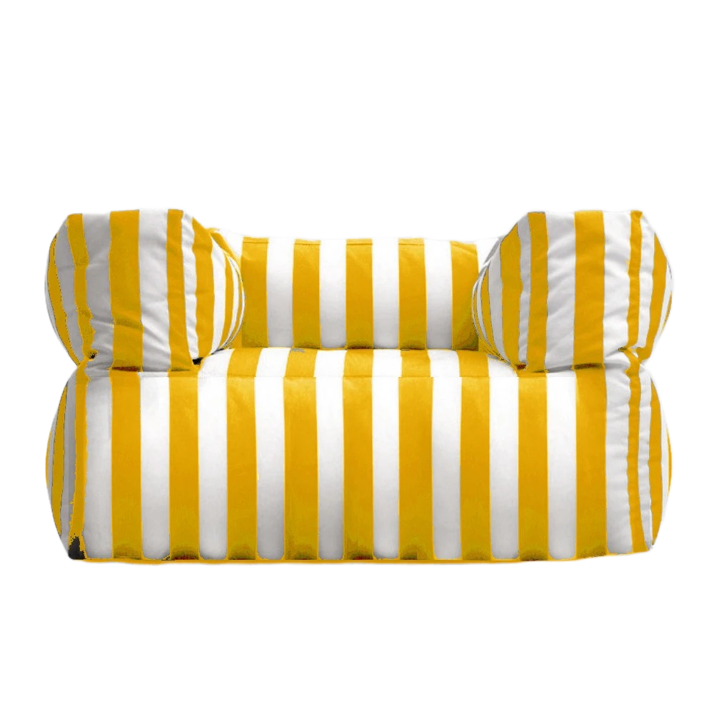 Wagrex - Waterdichte Tuin Lounge Stoel - Outdoor Zitzak voor Terras - Gestreept