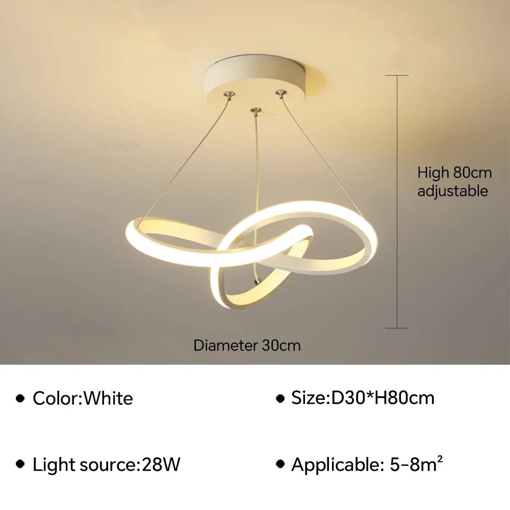 Moderne Scandinavische hanglamp – Klaverontwerp