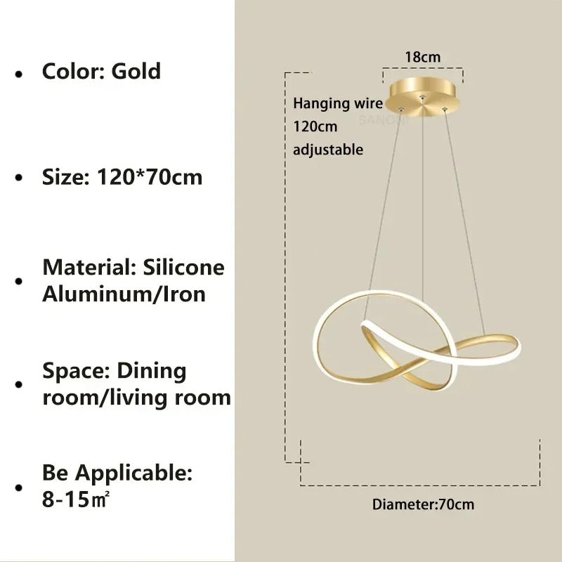 Moderne Scandinavische hanglamp – Klaverontwerp