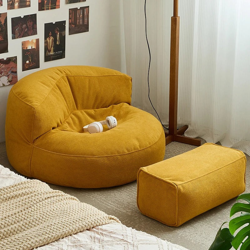 Zitzak Loveseat Rond Dik Chenille