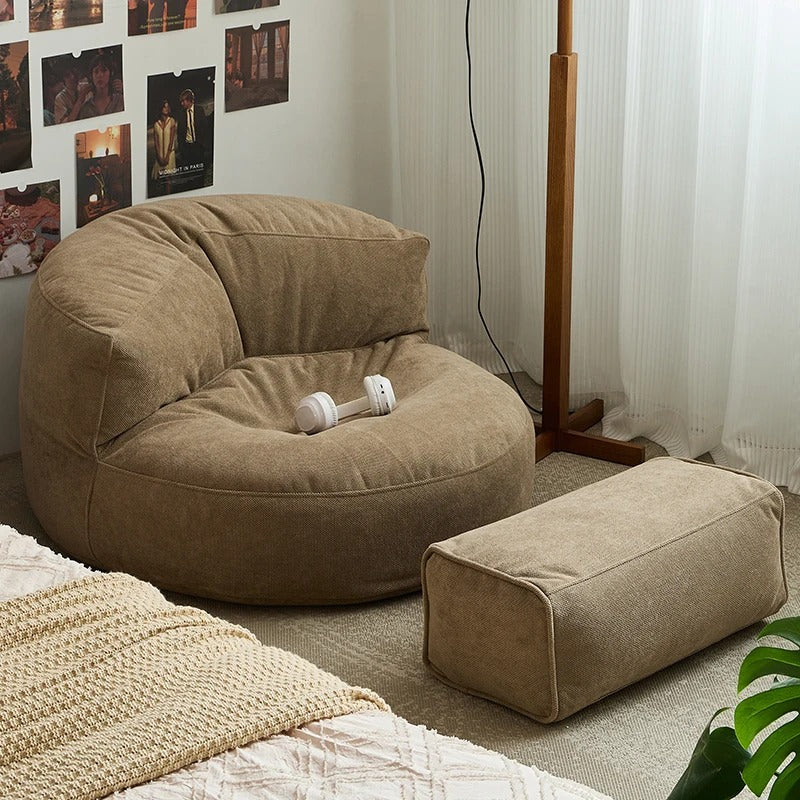 Zitzak Loveseat Rond Dik Chenille