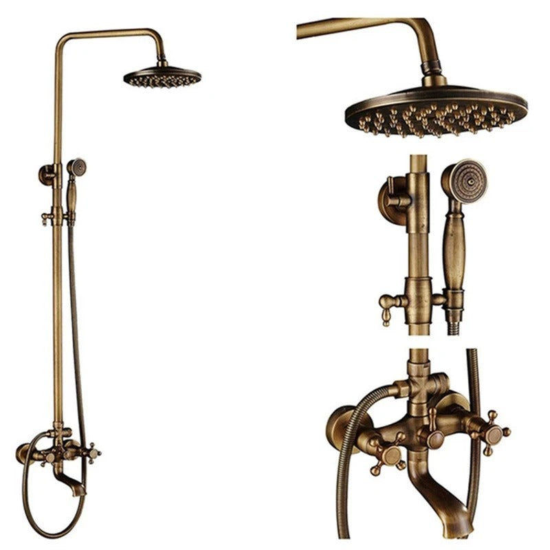 Rain Shower Brass Shower Faucet – Thermostatic Adjustable